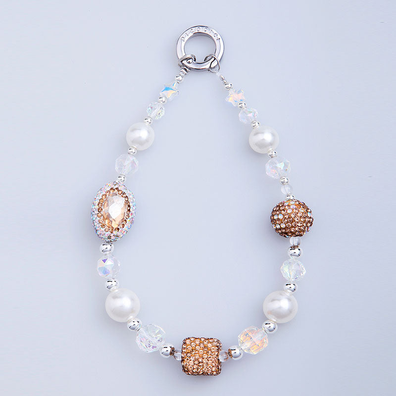 PICOCICI Mobile Phone Charm Strap Rhinestones Pearls Beads Phone Wrist Strap Lanyard PICOCICI Mobile Phone Charm Strap Rhinestones Pearls Beads Phone Wrist Strap Lanyard